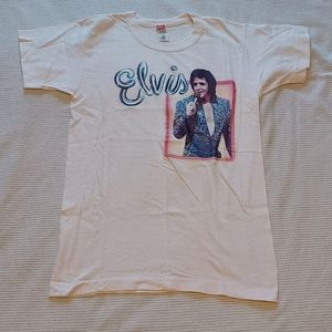1970s Kool China Light Pink Elvis Presley T-Shirt Youth Size M